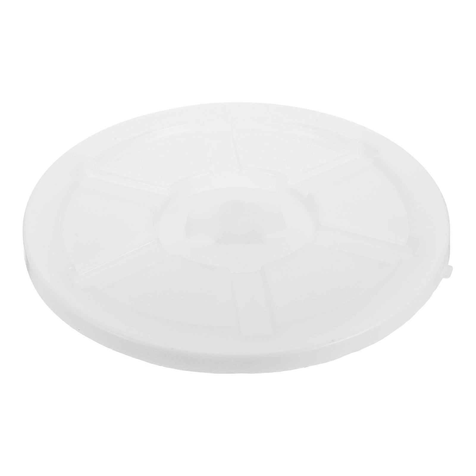 HDPE Trash Can Lid for Home Use White Color Ensures Longevity and Sealing 7.9 Inches