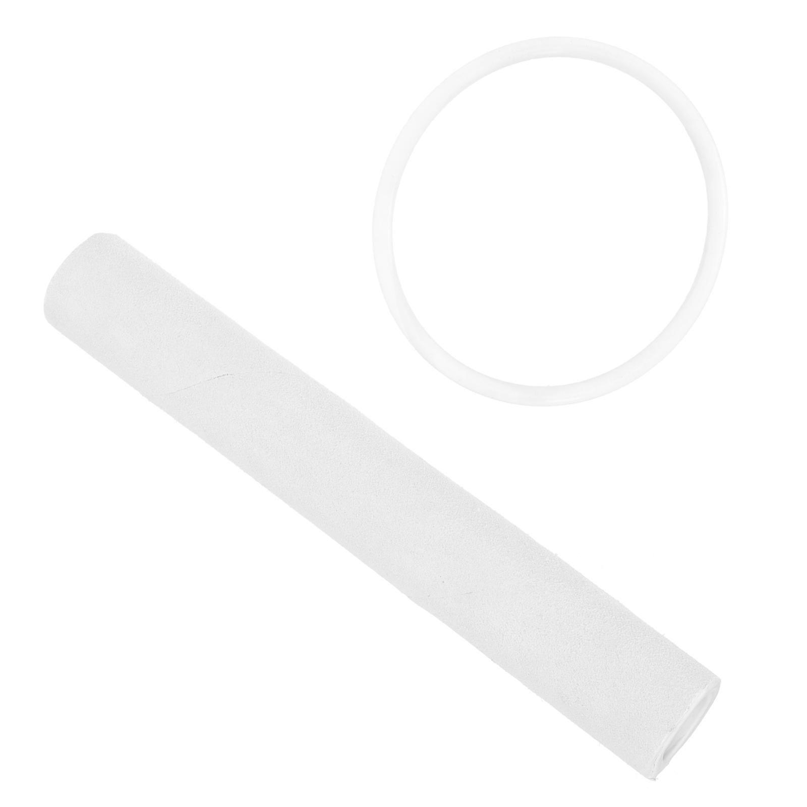 Buddhist Music Bowl Mallet with Rubber and Sheepskin for Instrument White Color Easy to Carry and Set