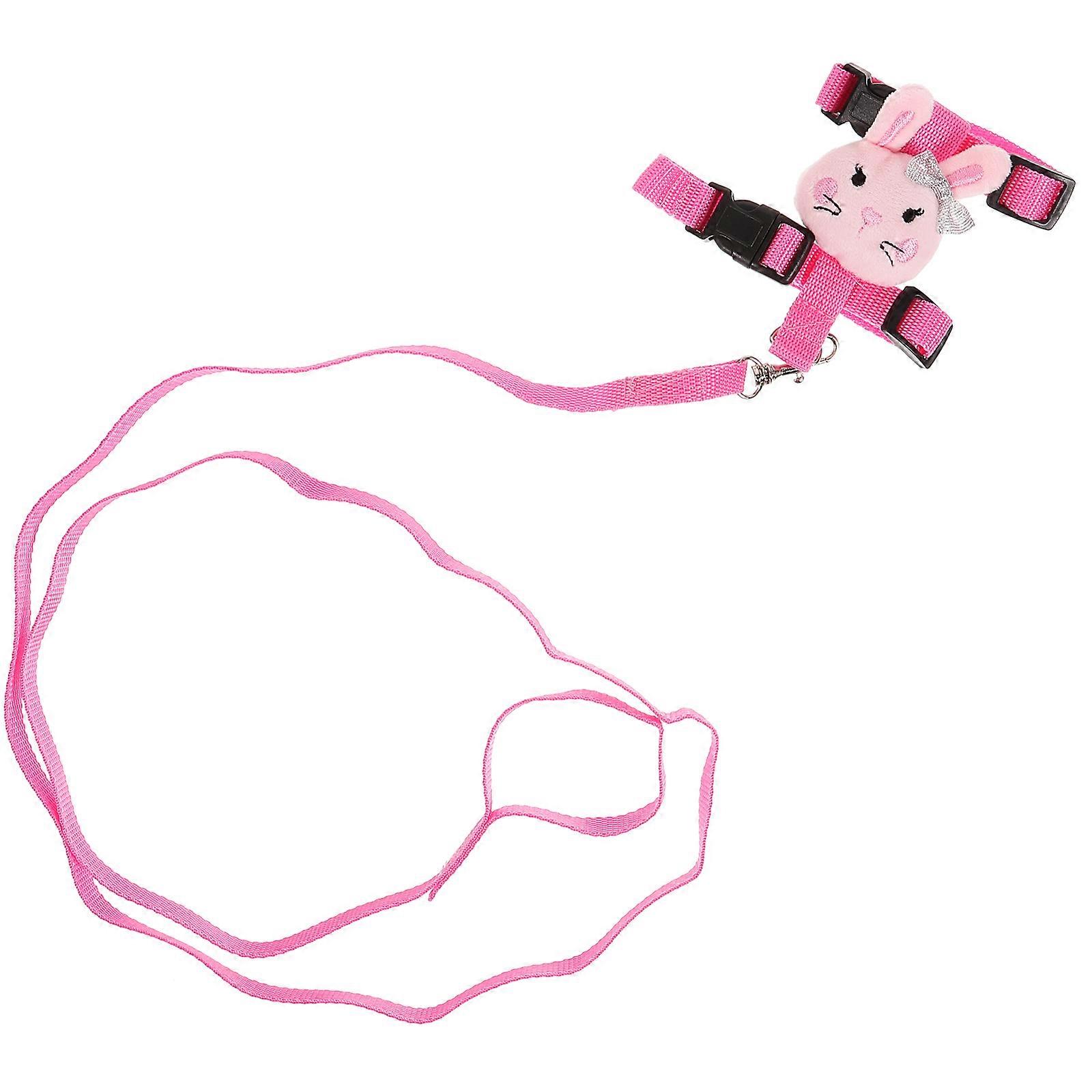 Adjustable Hamster Harness Leash Set for Small Pets – Durable & Flexible Rope for Outdoor Walking and Training Suitable for Rabbits, Guinea Pigs,