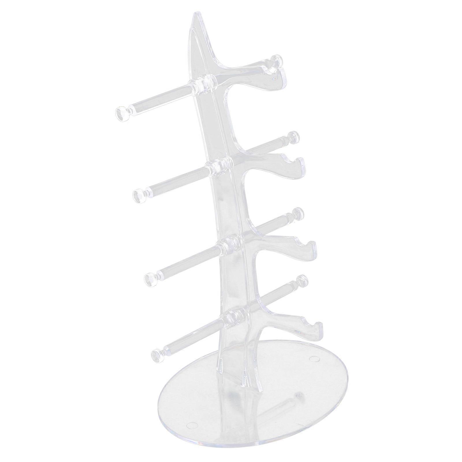 Transparent Eyeglasses Holder for Storage Use Made of PP Easy Installation Ideal for Home or Store