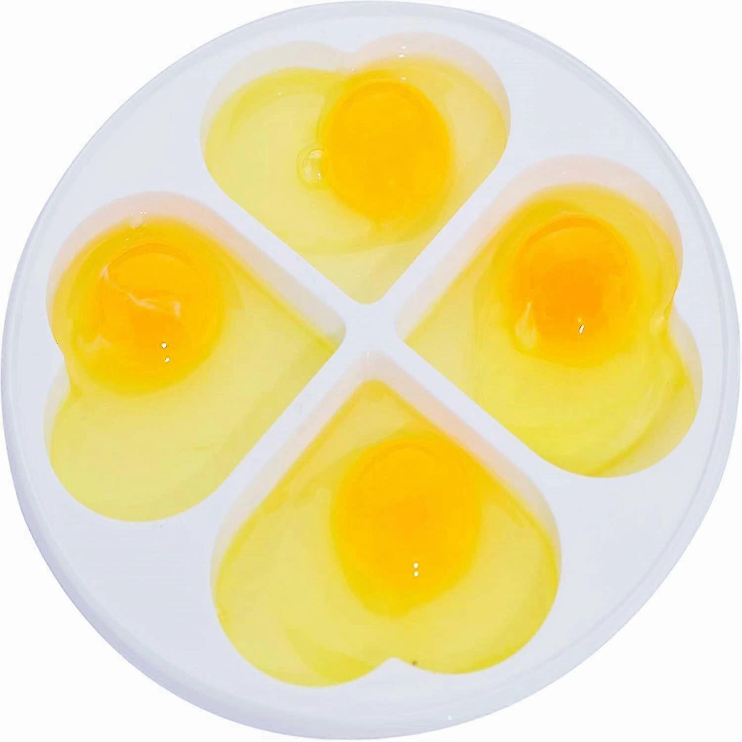 Microwave Omelette, Poached Omelette Cooker, Plastic Egg Cooker, Microwave, White, Egg Shaped, Holds Up To 4 Eggs