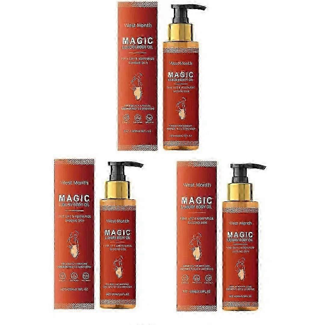 3 buc Uleiuri Magice pentru Fermitate Corporală - Ulei de corp de lux, antirid, hidratant și ferm pentru utilizare pe întregul corp