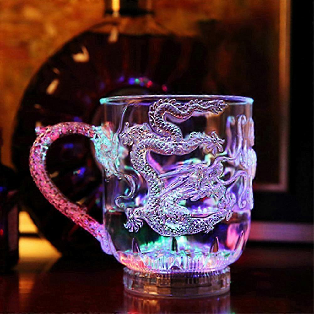 2025 Water-Activated LED Dragon Flash Cup, 285ML