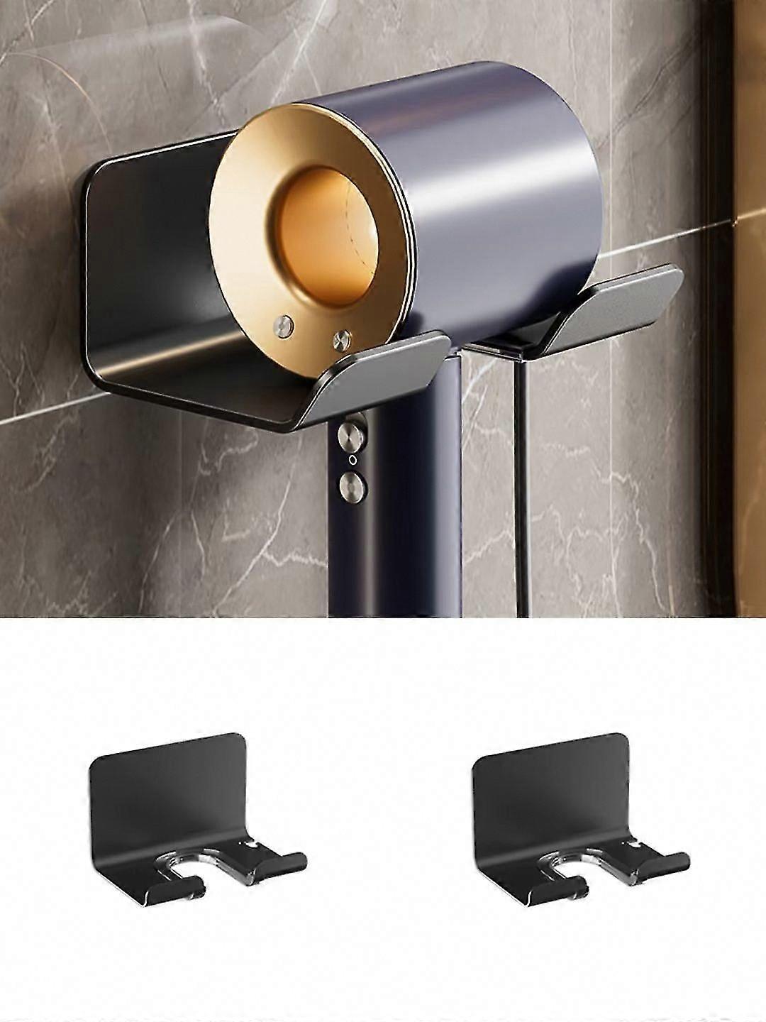 2pcs Stainless Steel Self-Adhesive Wall Mount Blower Bracket