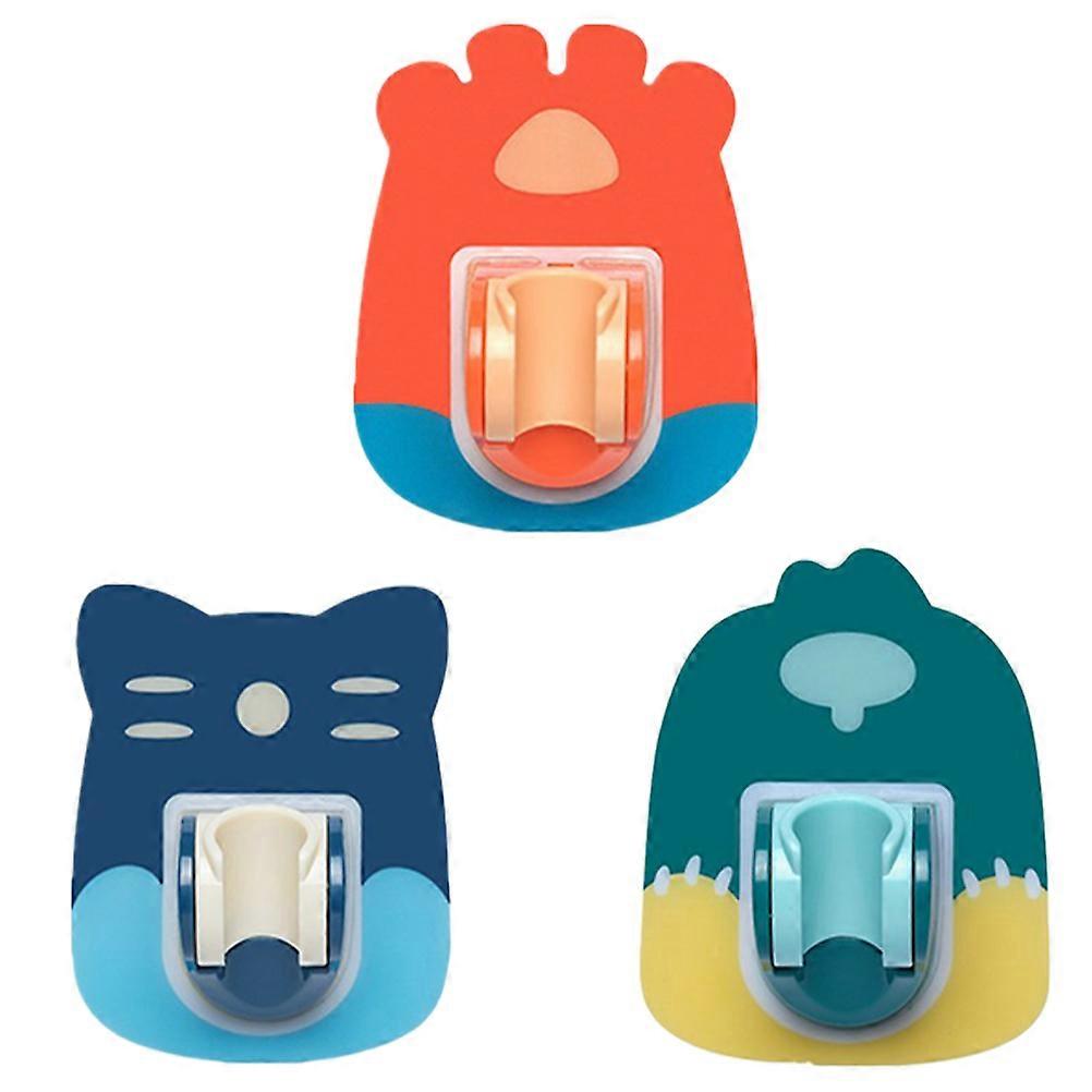 3pcs Cartoon Shower Head Holders and Fixators Sprinkler Brackets