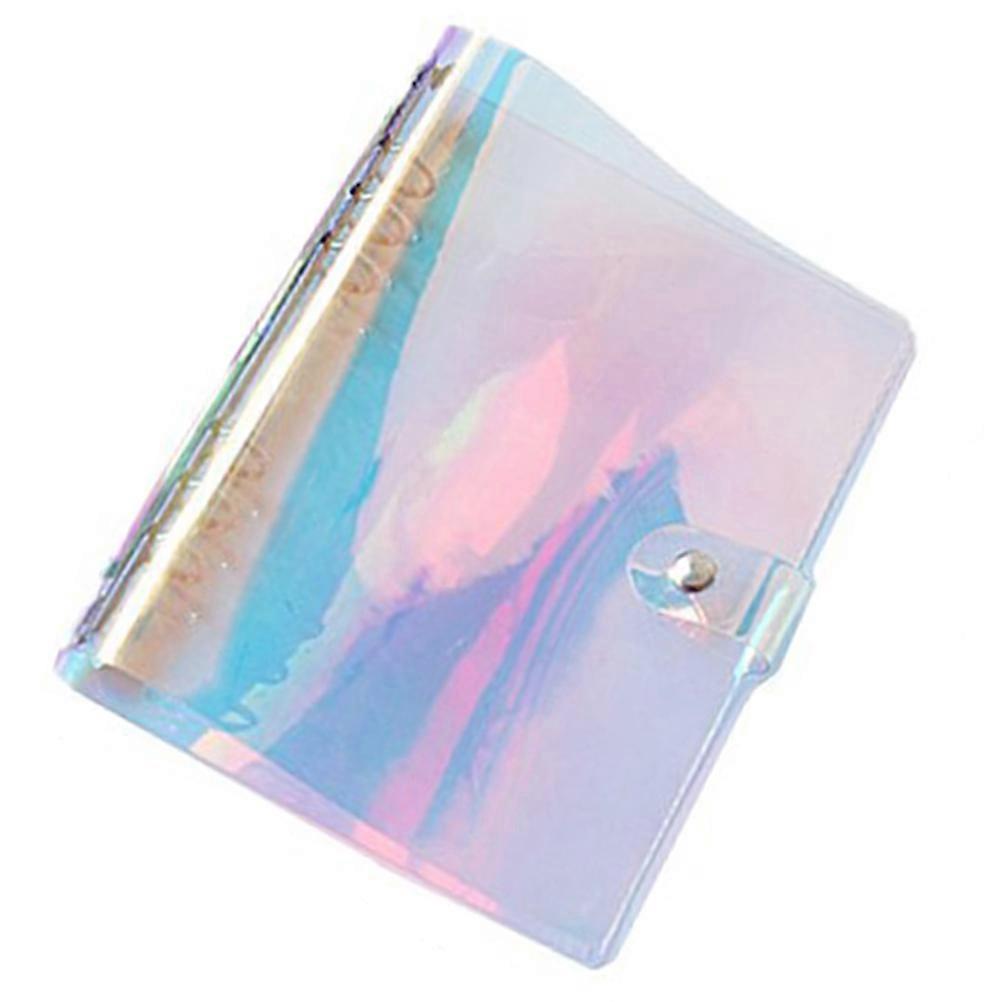Dazzling A5 PVC Transparent Cover Notebook Journal School Supplies For Daily Use Multi -Friendly Design 1Pcs