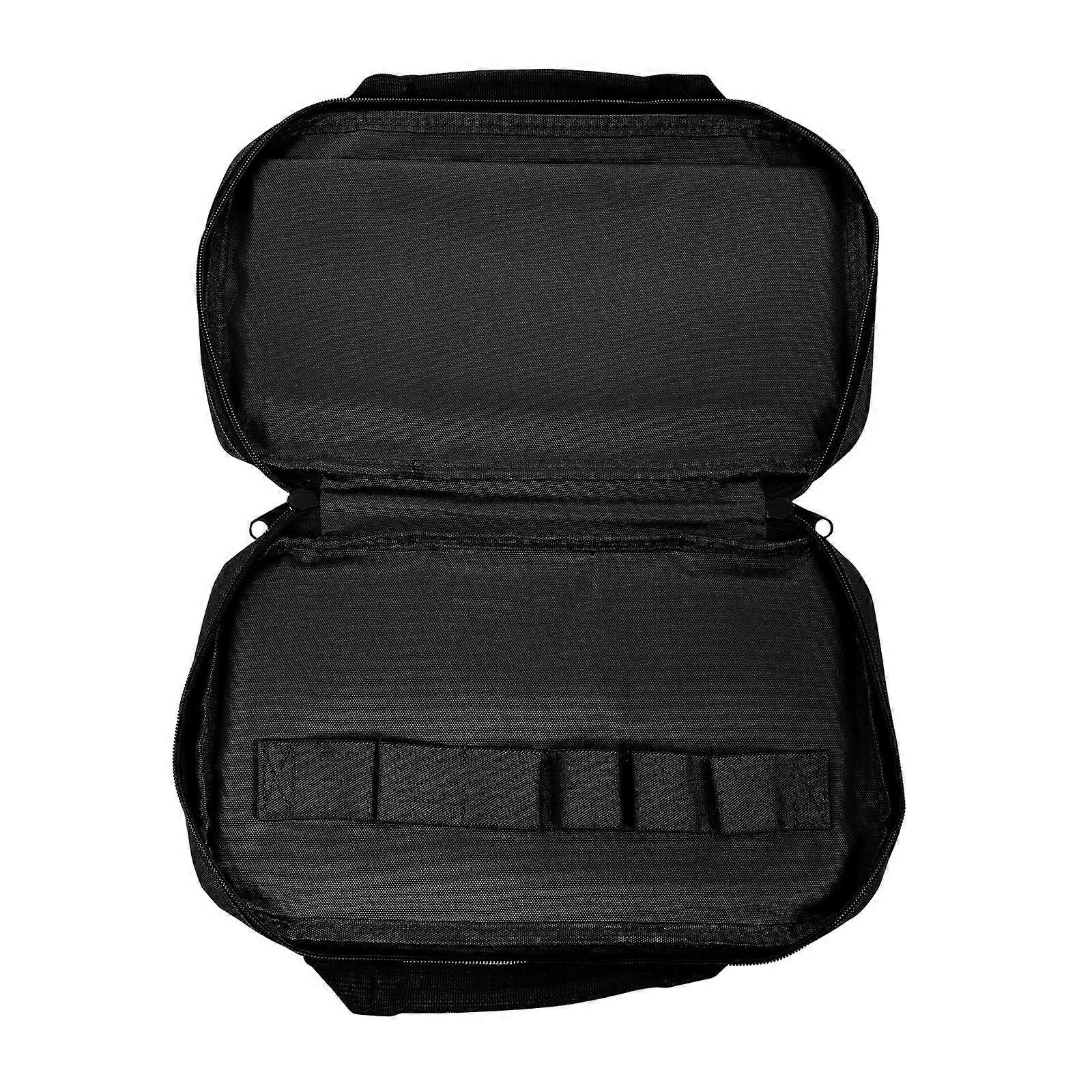 Card Holder Large Capacity Men Camouflage Bag Outdoor Use Black 35X22cm Storage 1Pack