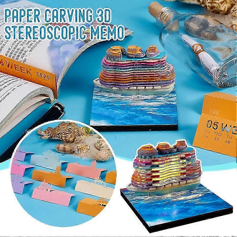 Cruise 3D Sticky Notes 2025 Weekly Calendar Sticky Notes 2025