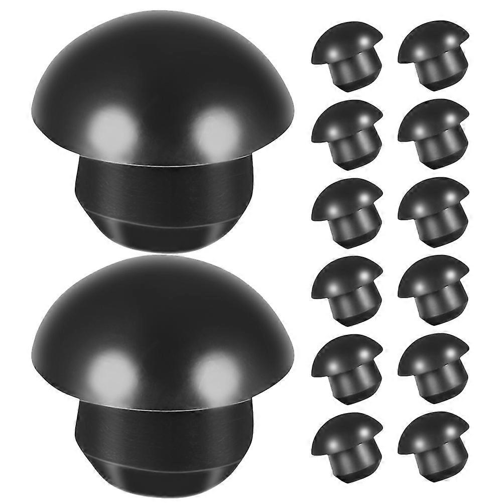 Black Round Floor Jack Oil Filler Plug Set 24pcs Sealing Accessories For Automotive Tools And DIY Uses