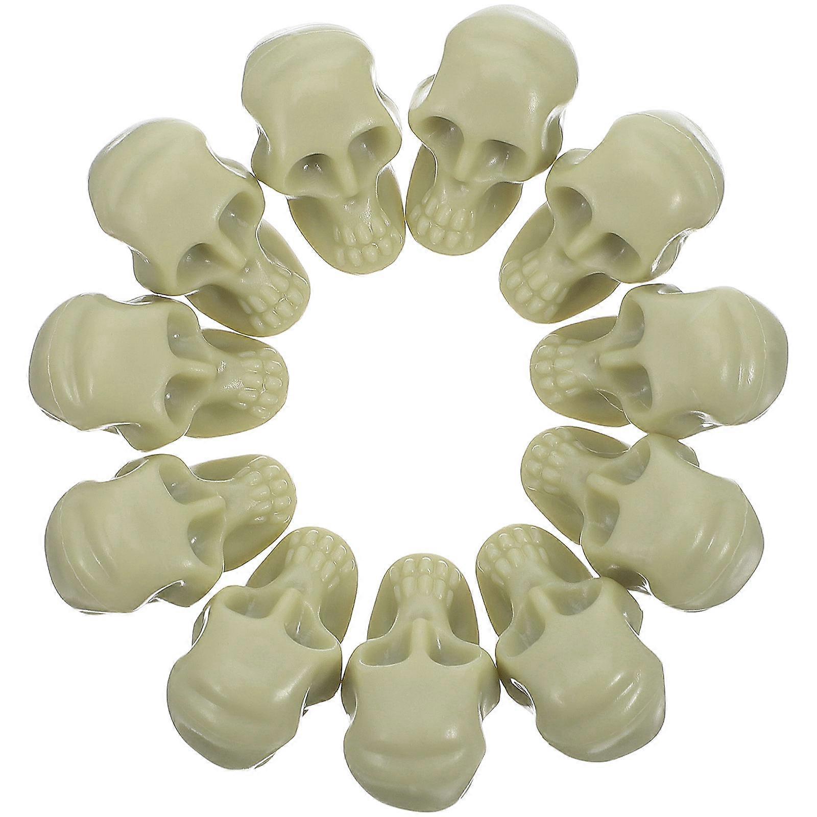 Party Favors For Boys 50Pcs Halloween Mini Plastic Skull Heads Designed For Craft Activities And Theme Parties