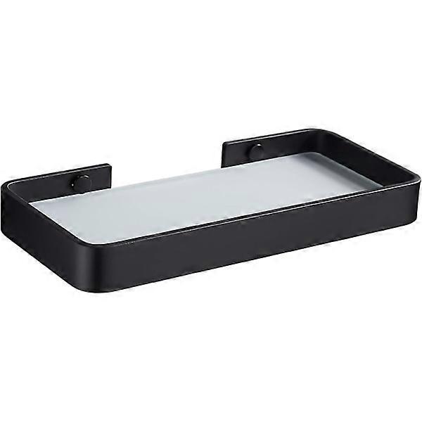 Bathroom Storage Rectangular Tempered Glass Shower Shelf Orga DXGHC