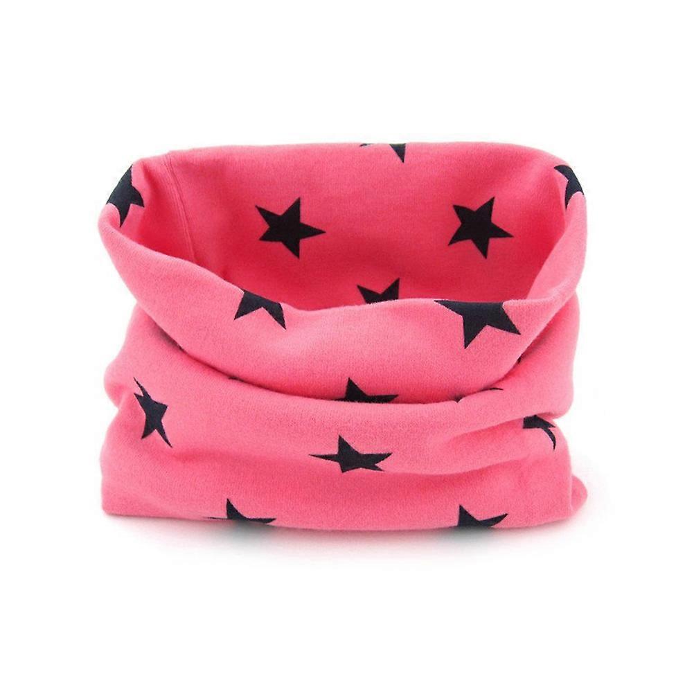 Rosy Kids Scarf Made of Cotton for Comfortable Use and Stylish Winter Look 5pointed Stars Printed