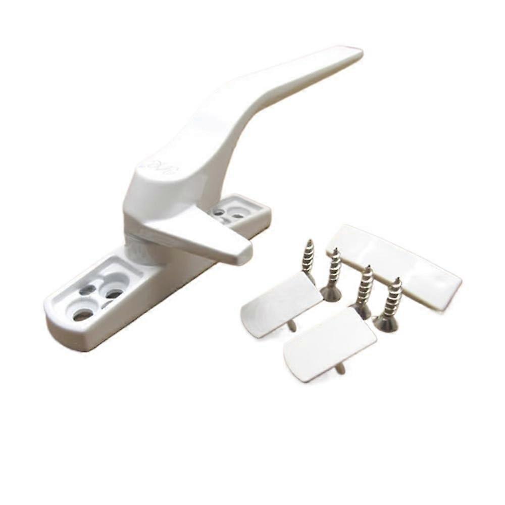 Fenstergriff, PVC Verdickter Push-Open Tür- und Fenstergriff Links, Alte Schlossschnalle, Robuste Bauweise, Schwarz