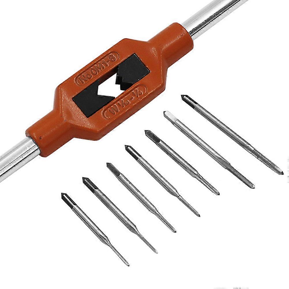 Mini Steel Hand Tapping Wrench Tool Suitable For Mechanical Work 5.5 X 0.8 X 0.4 In Durable 8 Pcs