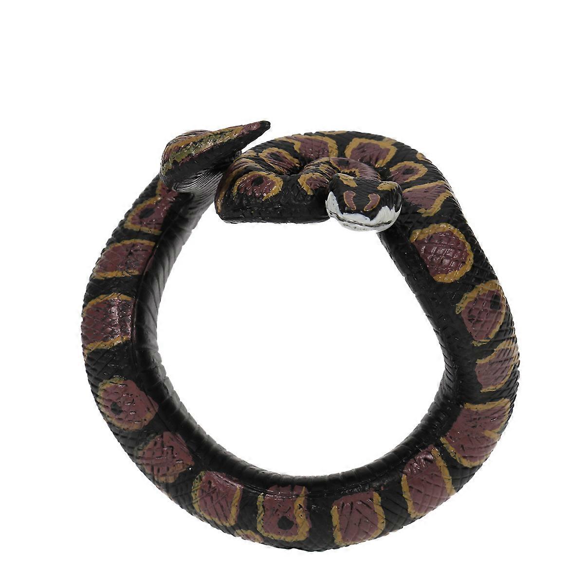 Realistic Fake Snake Toy for Halloween Party Use Made of PVC 7 Inches Long