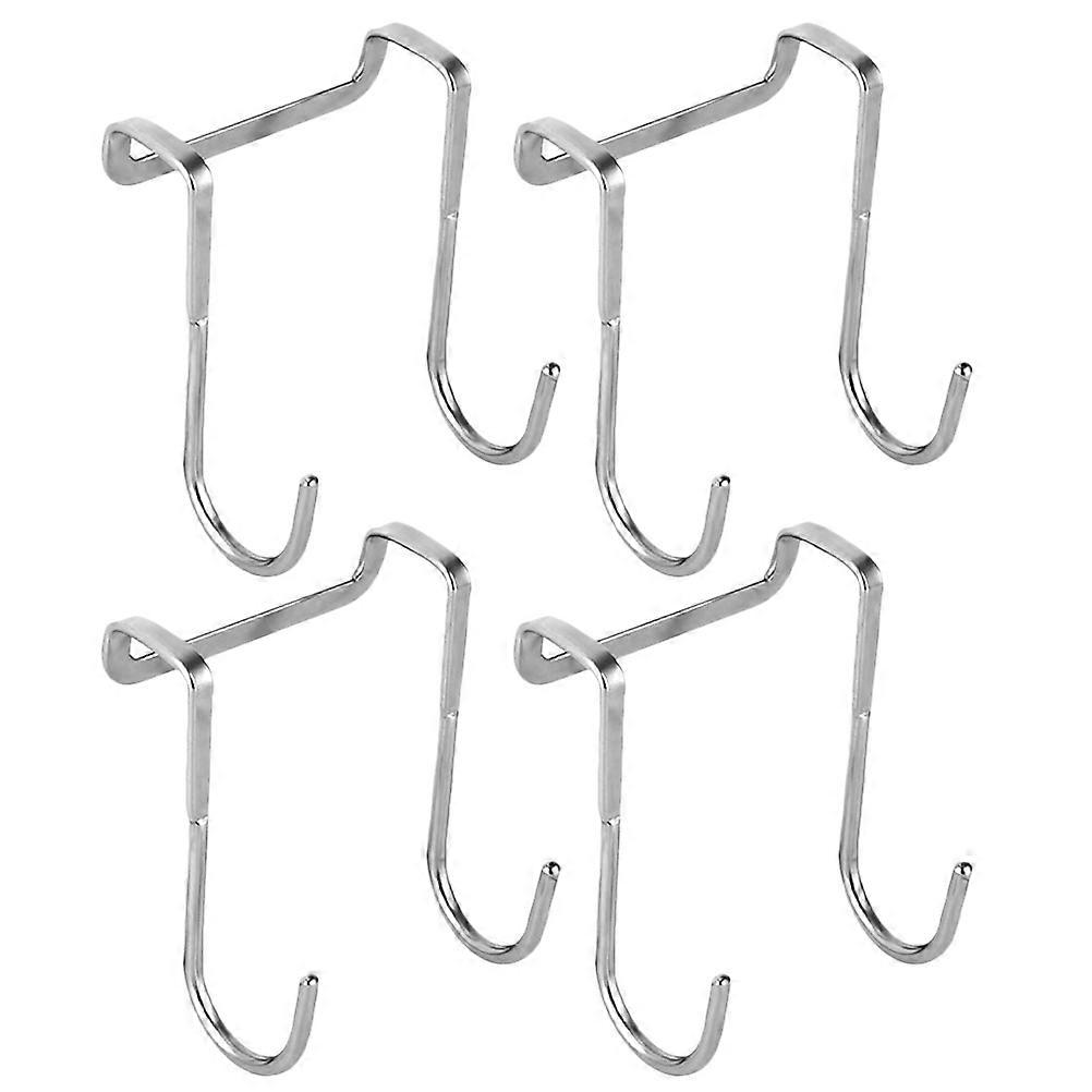 Hooks For Storage Solutions In Living Room And Office 7.2x6.7cm Silver Multi-Functional 4Pcs