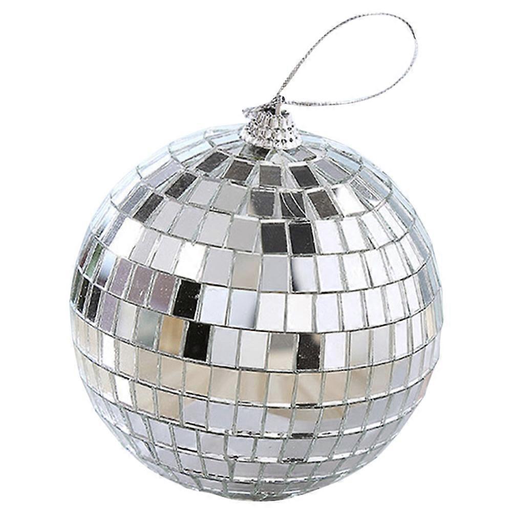 Disco Ball Decoration Ornament For Party Decoration Accessory 15CM Round Silver Light Reflection 1Pack