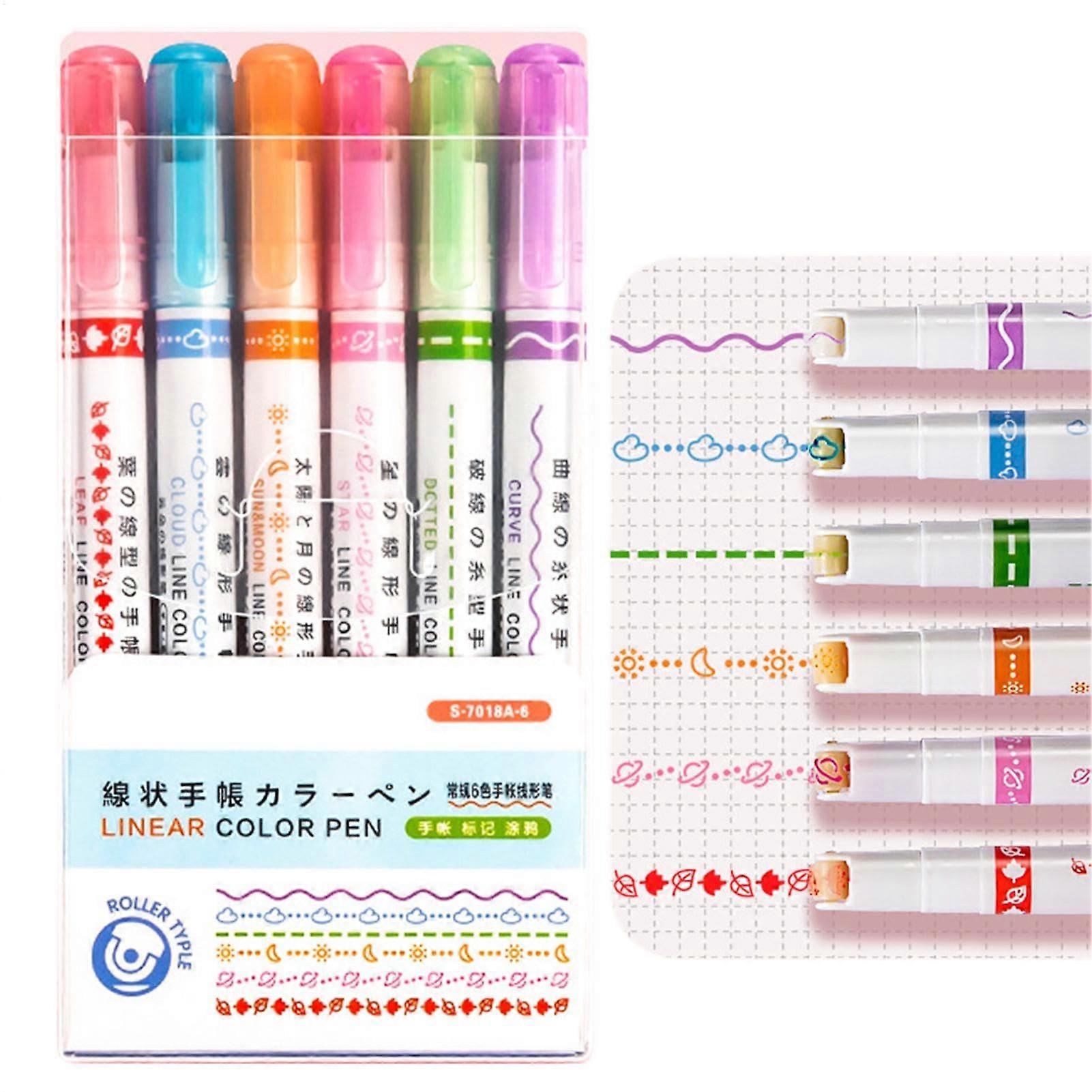 Curve Highlighter Pen Set, Assorted Colors, Smooth Writing, NonSmudge Ink, 13.5cm