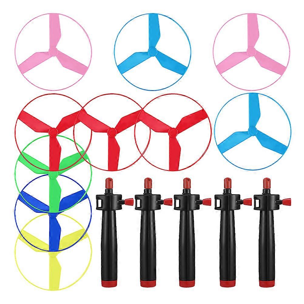 Fun Pull String Flying Disc Toys for Kids with Plastic Material and for Playing Outdoors 1 Set