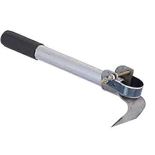 Garden Hoe, Sickle Hoe, Weed Puller Hoe, Pull Hoe with Ushaped Bilateral Scraper Head, Iron Grub Hoe for Weeding, Scraping Bark, Plants Vegetables