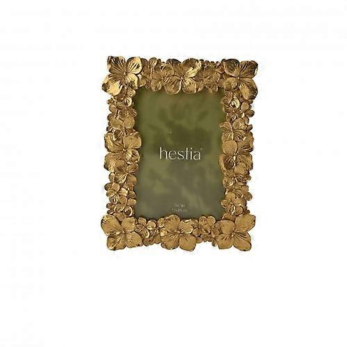 Hestia Gold Flower Photo Frame 5 x 7