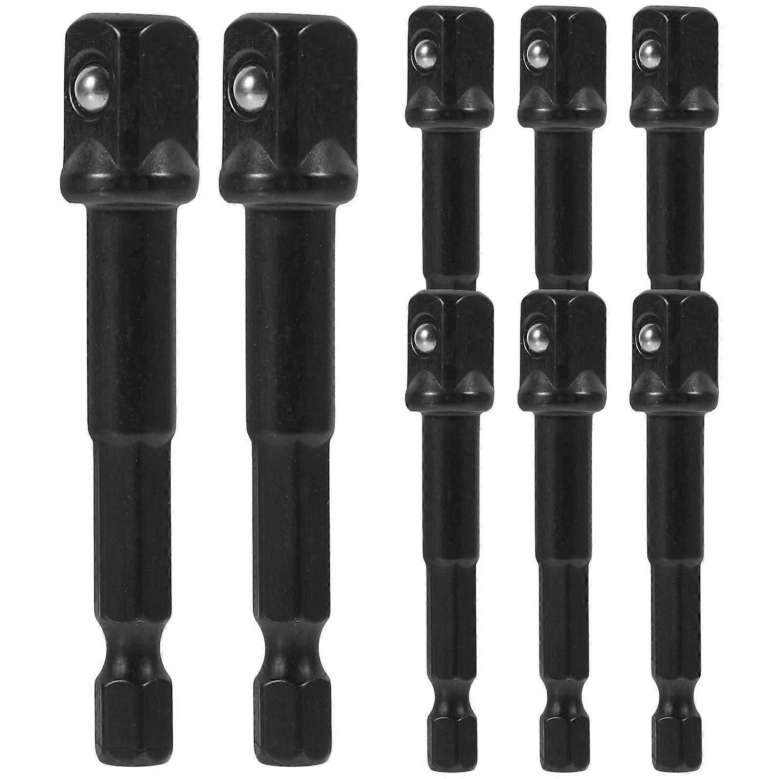 Impact Socket Adapter Drill to Socket Adapter 1Set for Home Use Black