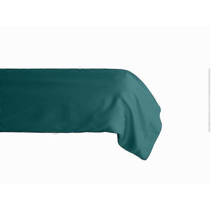 Bolster case in pure combed cotton percale long fibres 80 threads/cm² Vent du sud - Duck blue - 43 x