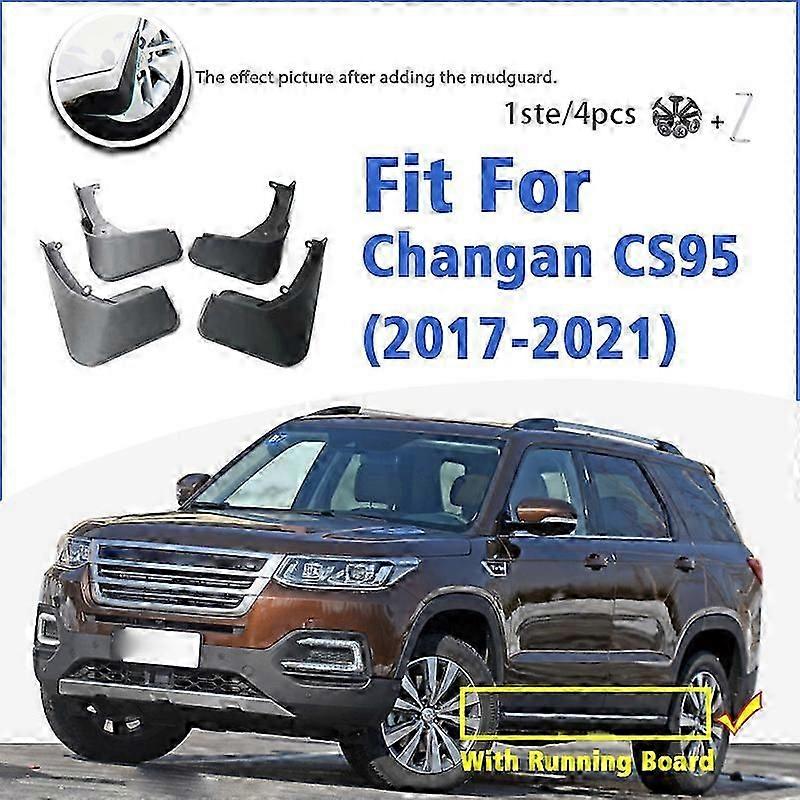 Excellent Mudguard For Changan CS95 CS 95 2017-2021 Front Rear 4pcs Mudflaps Mudguards Car Accessories Auto Styline Splash Guard Fender