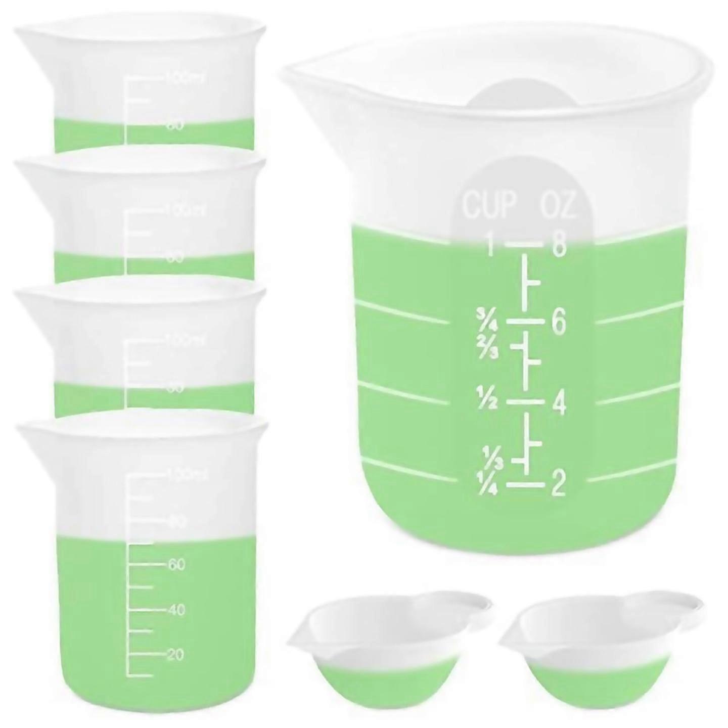 For 7pcs silicone measuring cups