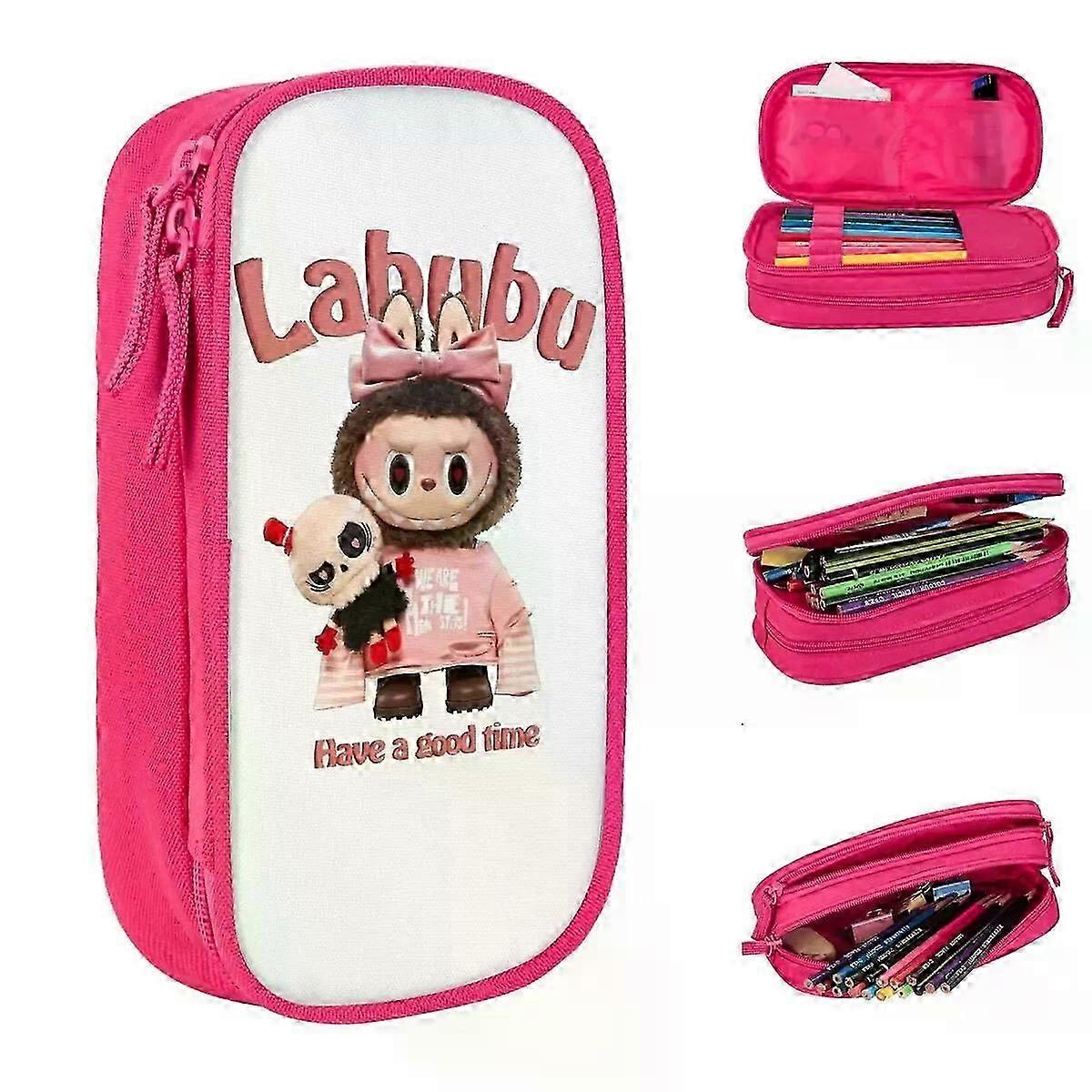 BD1108-LABUBUミームペンケースペンボックスバッグガールボーイ大容量オフィスジッパーペンシルポーチ