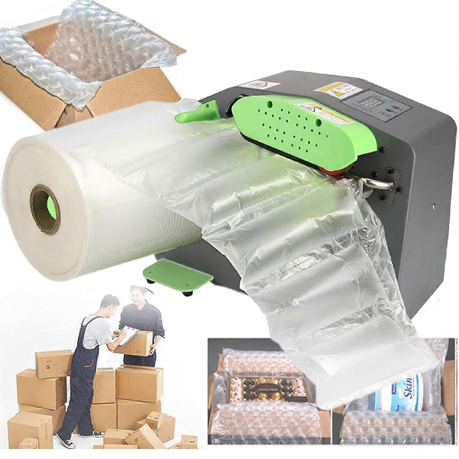 12M Speed Air Bubble Machine 200W Bubble Wrap Machine with Adjustable Air Volume and Temperature for Packaging Materials