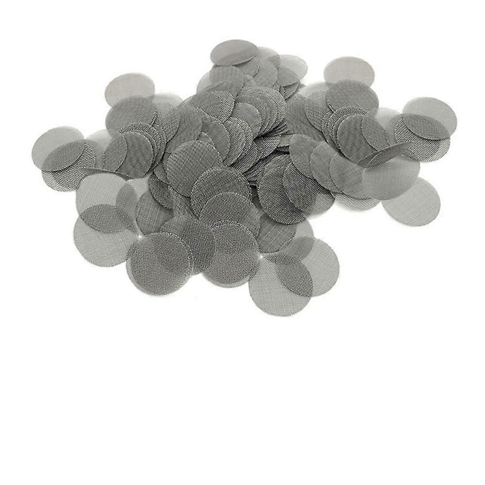 Pack of 100 Stainless Steel Pipe Screens (12.7 mm 25 mm) Reusable Metal Filters for Pipes, Bowls, Water Filtration 60 Mesh (20 mm) 20mm