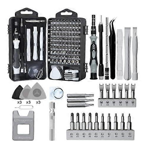 Tool Kit Set Magnetic Screwdriver Set with Portable Box for Repairing Phones, Watches, and Laptops Complete Tool Box for Easy Repairs 138pcs A