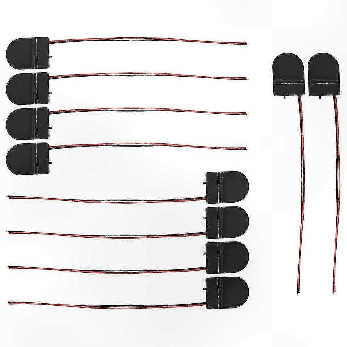 10x Coin Cell Battery Case with Switch for 3V CR2032 Power Sources