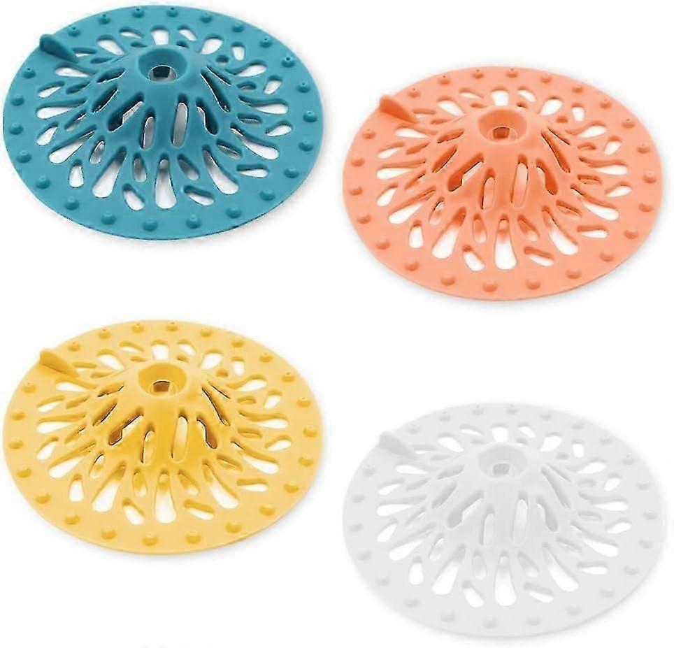 4er-Set Silikon Vulkan Haarfänger für Badezimmer