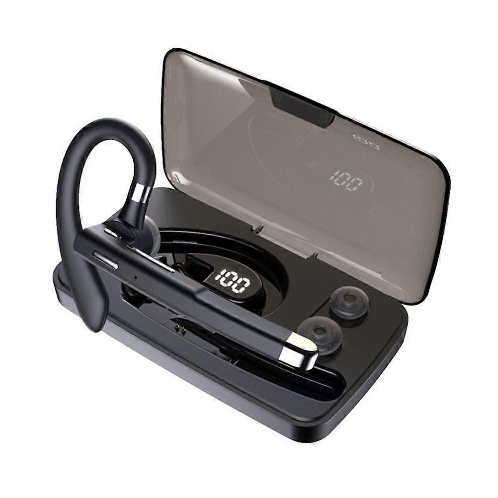 Wireless Business Earphone for Men Black Pc Material Long Standby 1Pcs