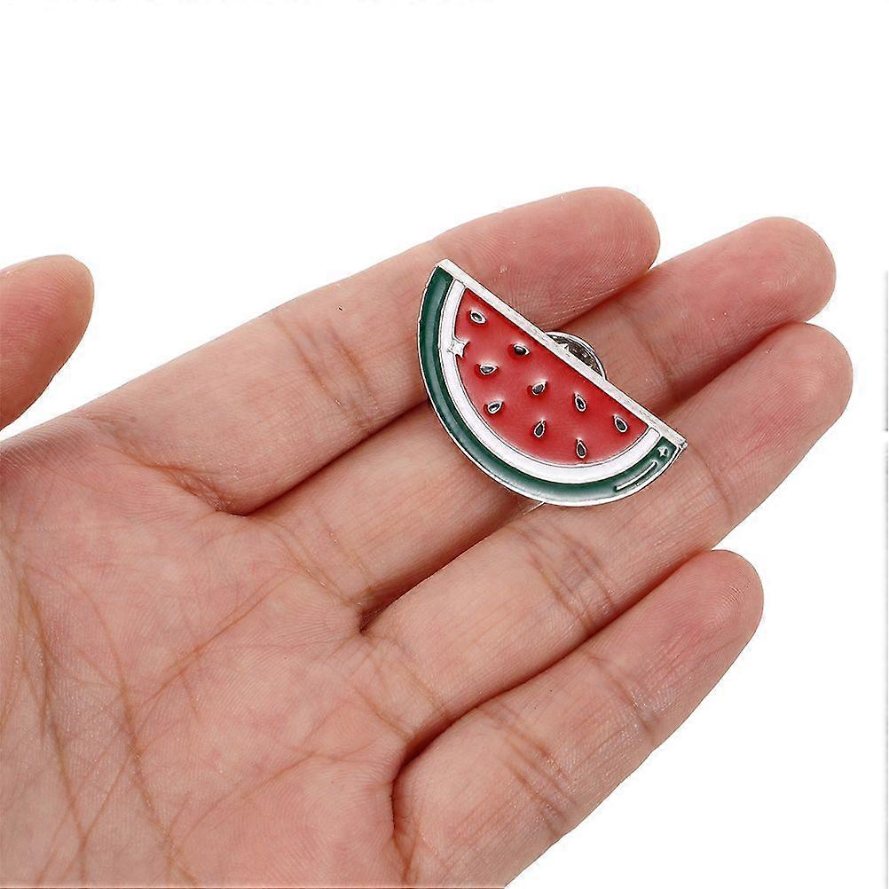 4pcs Watermelon Enamel Pins Palestine Pins Fruit Shaped Brooch Lapel Collar Badge For Bags Hats Summer Outfits