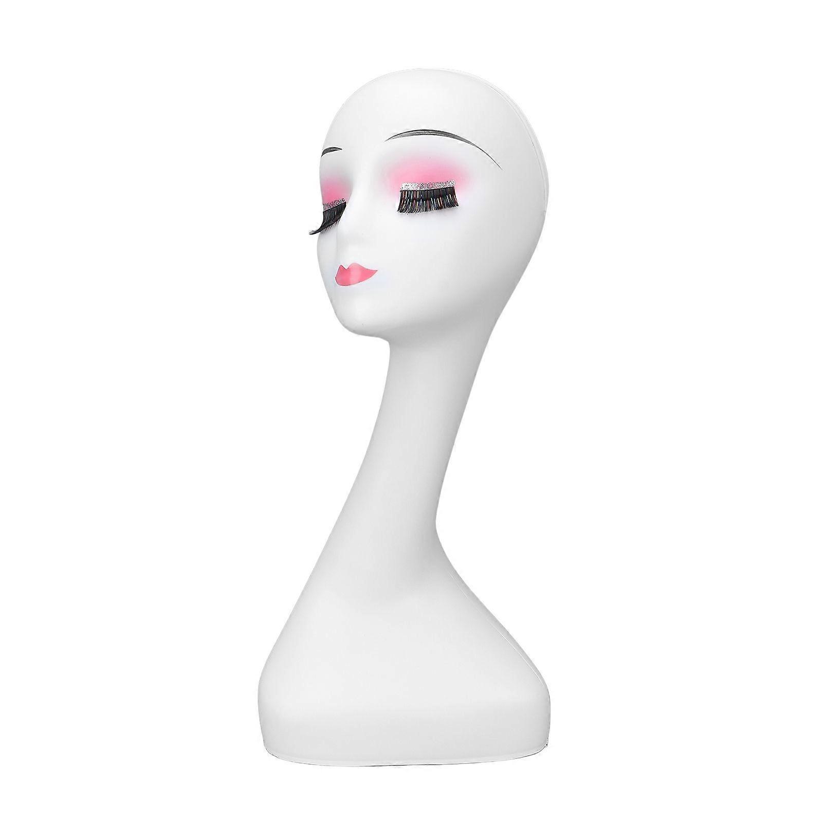 Female Mannequin Head 50cm Stability Beautiful Charming Display Easy Use With Makeup Manikin Head