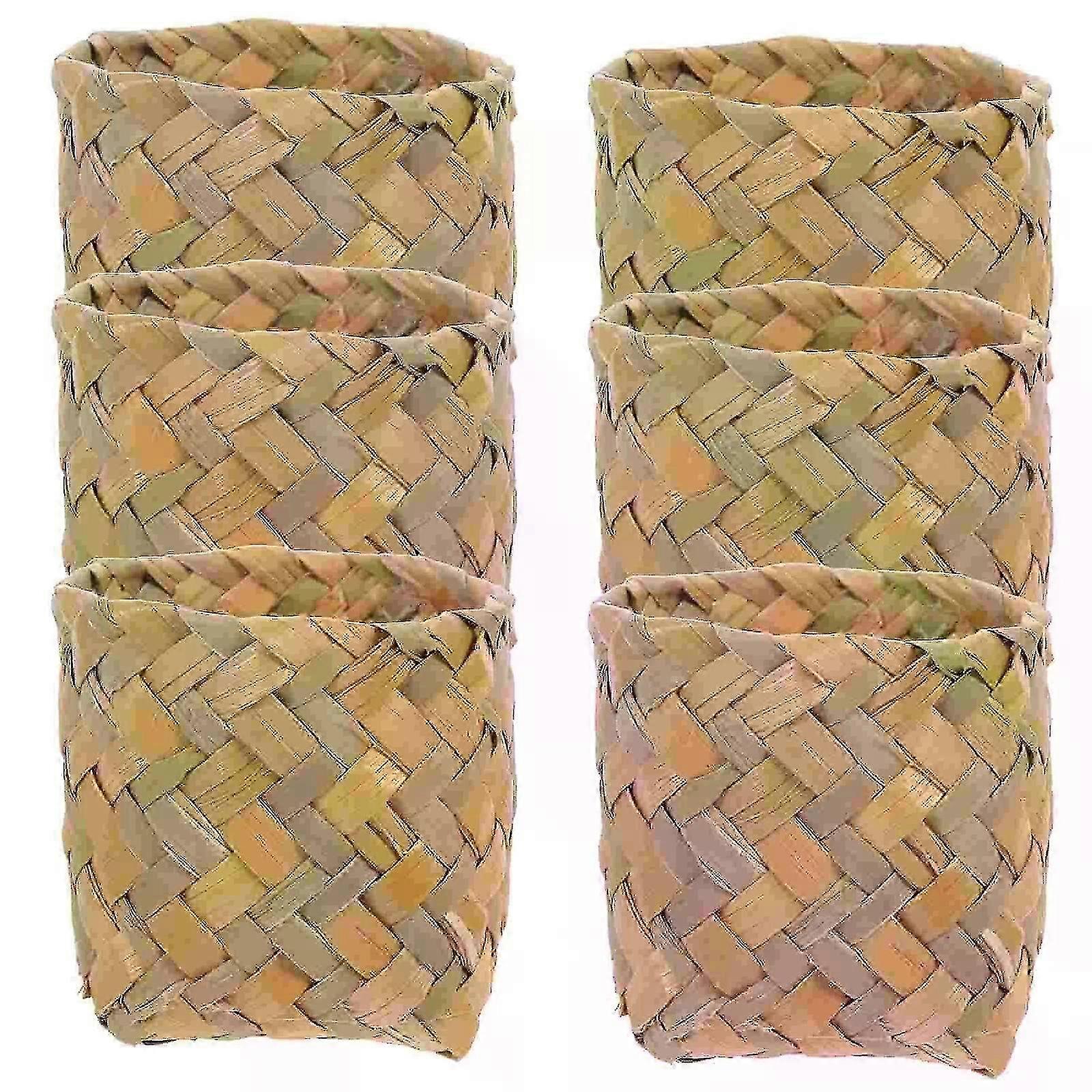 10 Pcs Candy Box Gift Basket Container Delicate Case Wedding Woven ...