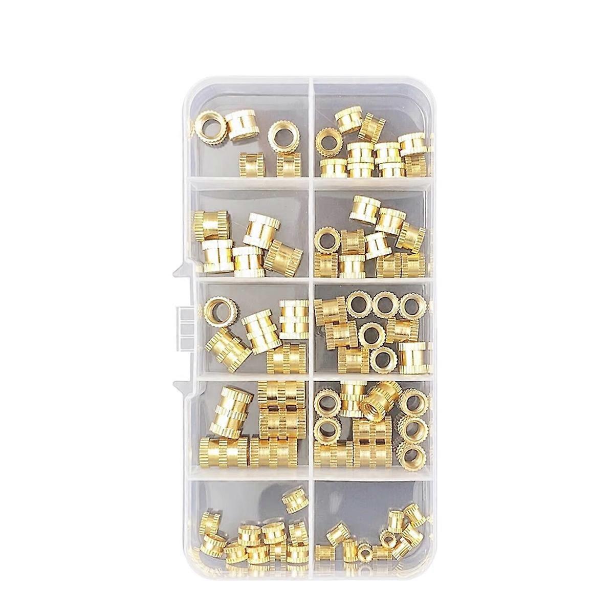 M3 M5 M6 Brass Heat Insert Nut Hot Melt Nutinsert Thread Knurled Double Twill Nuts 3D Printer Accessories B
