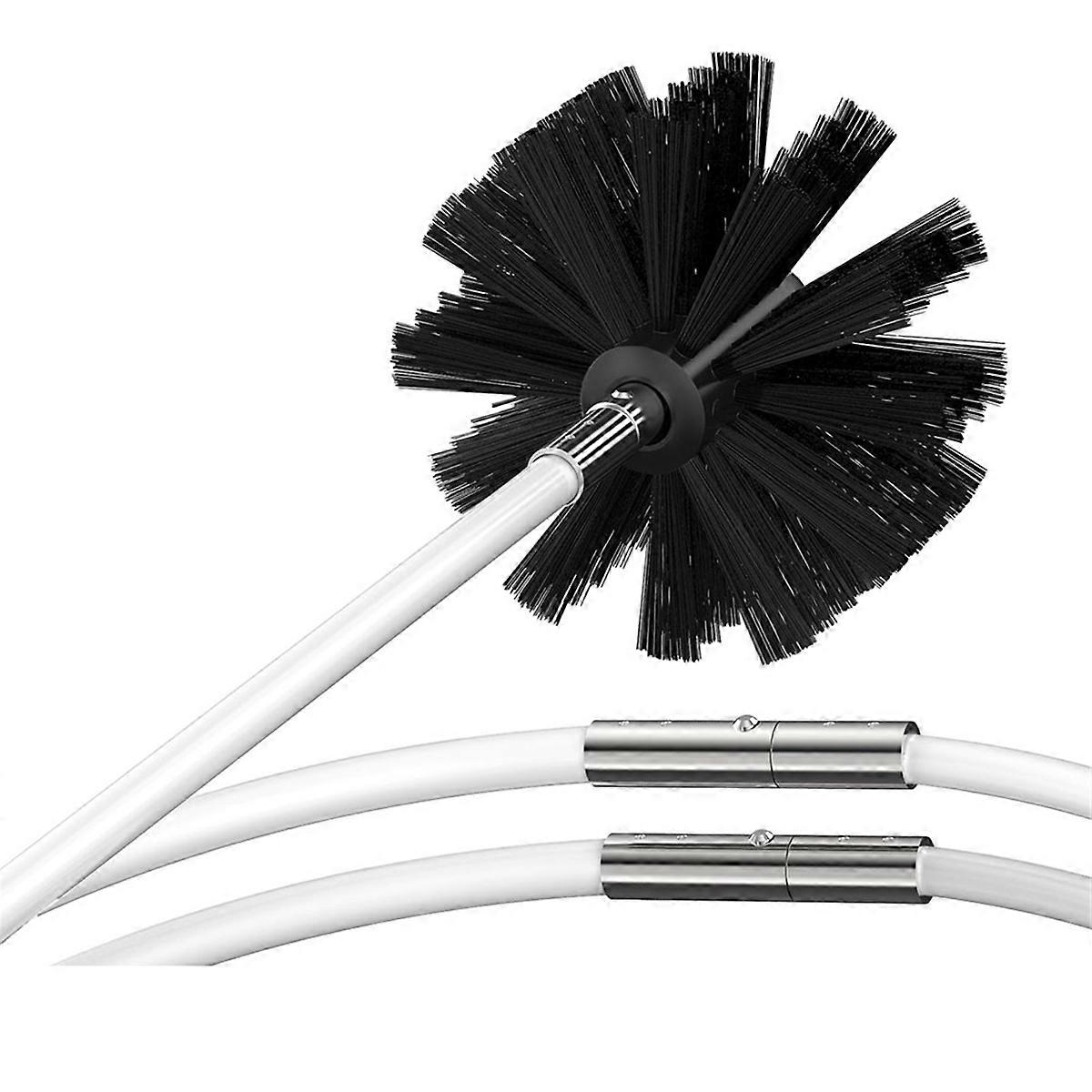 30 Feet Dryer Vent Cleaner Kit with Drill Attachment, Flexible Brush for Effective Lint Removal