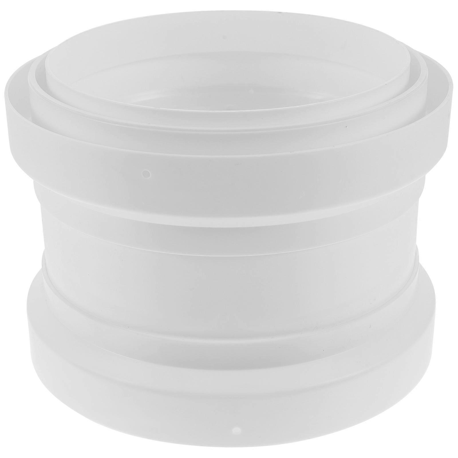 White PVC Duct Connector for Tube with Backflow Preventer Easy to Install and Use 3.5 inch