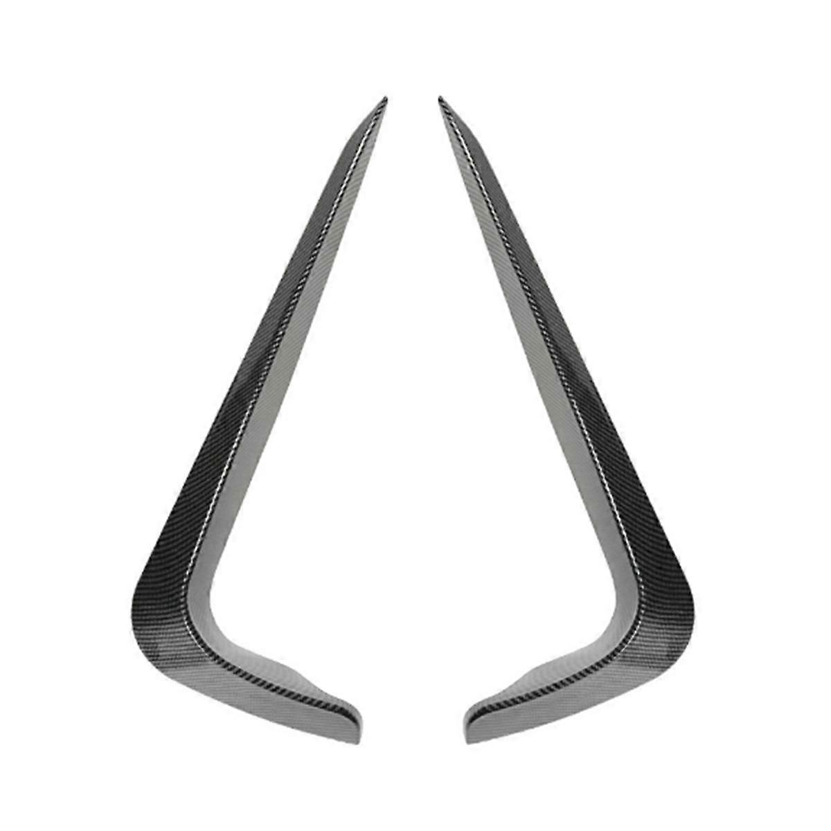Car Carbon Fiber Front Bumper Splitter Spoiler Trim Fog Light Canard for 3 Series E90 E91 2009-2012