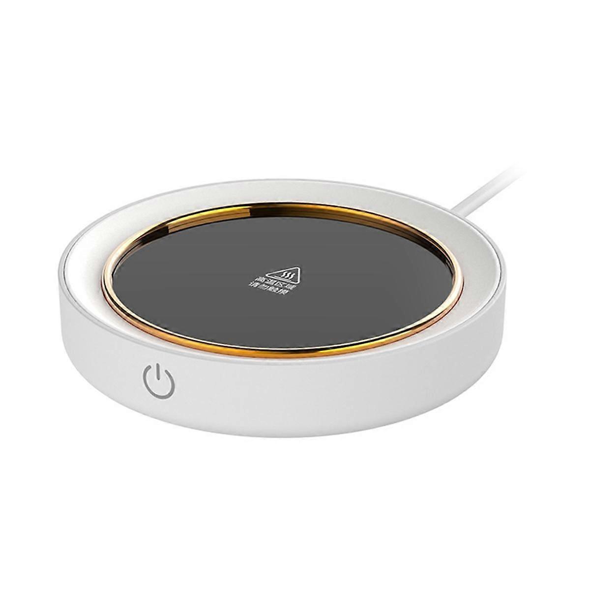 Mug Warmer for Coffee and Tea, for Desk, with Auto Shut Off, Warmer Plate with Nightlight Ring Glow