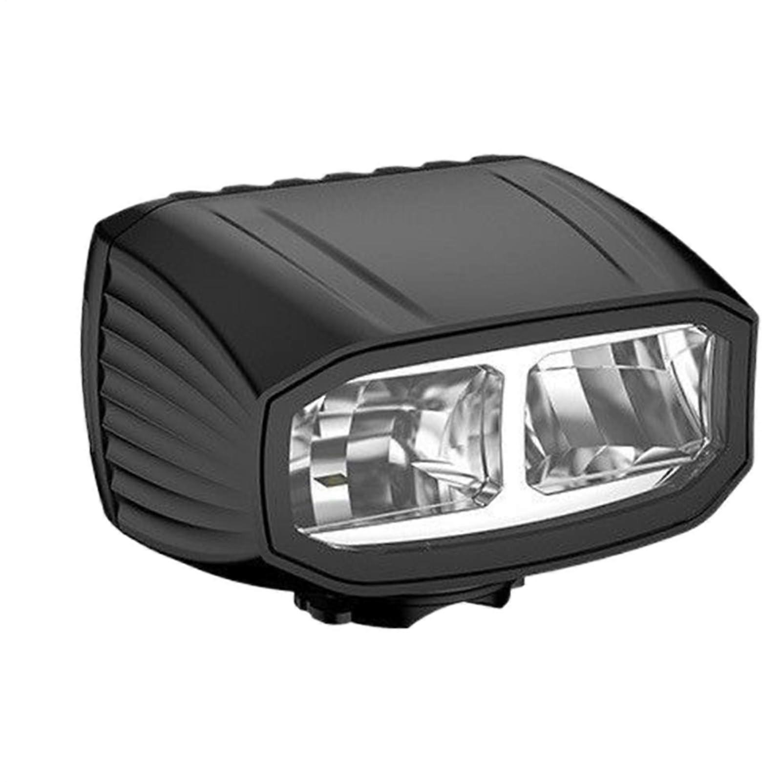 Bike Front Light Rechargeable Handlebar Mounted 4 Modes Waterproof Headlamp High Low Beam Black For City Mountain Riding
