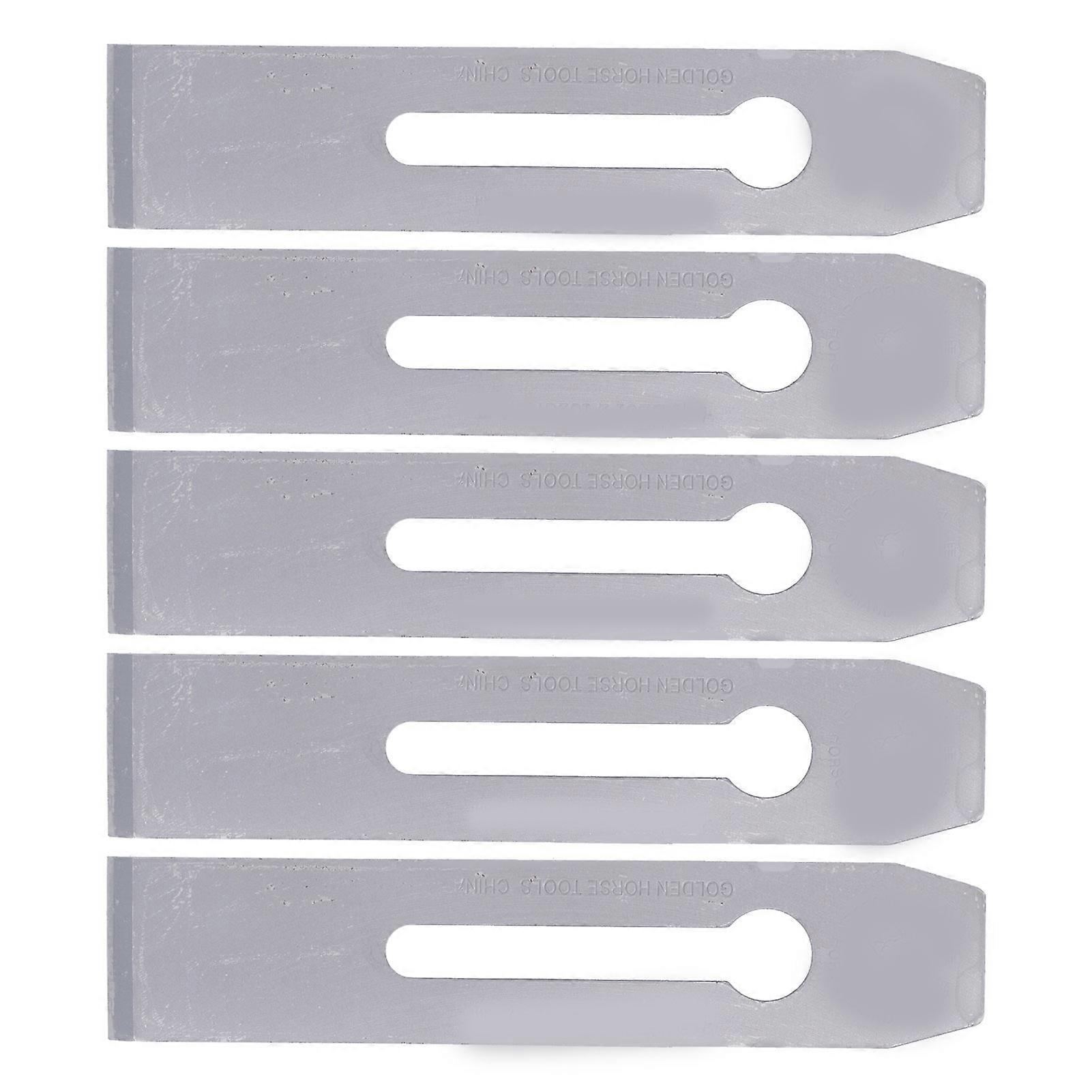 5Pcs 38mm Steel Planer Blades for Woodworking Handwork Tool