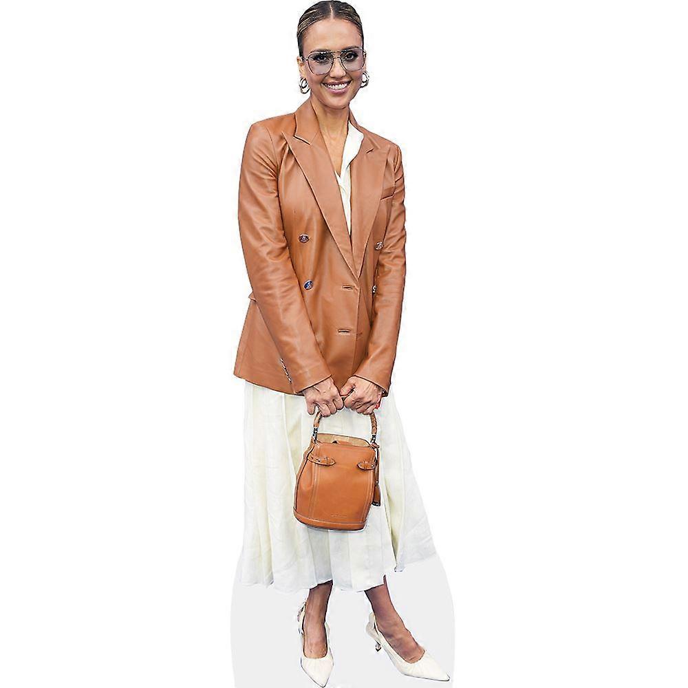 Jessica Alba (Jacket) Cardboard Cutout (lifesize OR mini size). Standee. Stand Up.