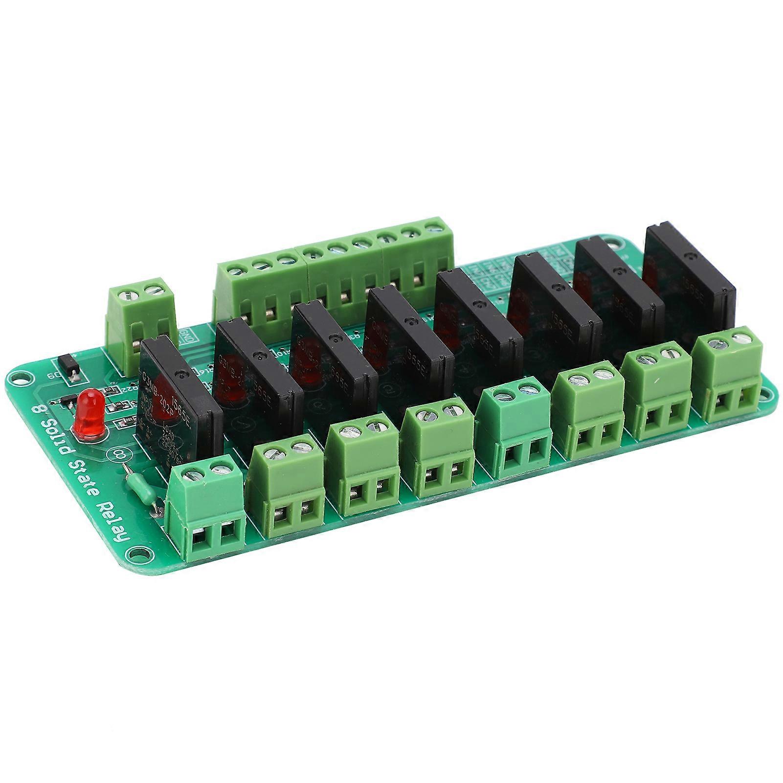 8-Channel 5V DC Solid State Relay Module with Resistance Fuse