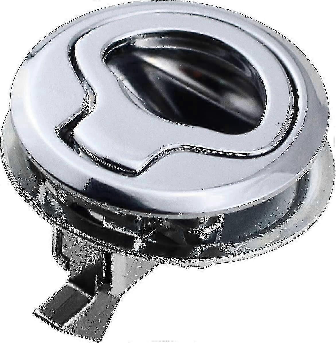 Stainless Steel Boat Hatch Lock with Silver Flush Pull Latches (Set of 2) for Slam Latch Operation