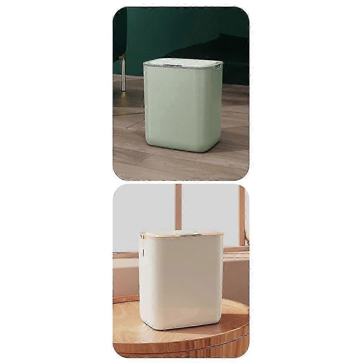 Electric Automatic Flip-top Induction Trash Can Home Non-contact Trash Can With Lid Office Smart Tr (Shikai)